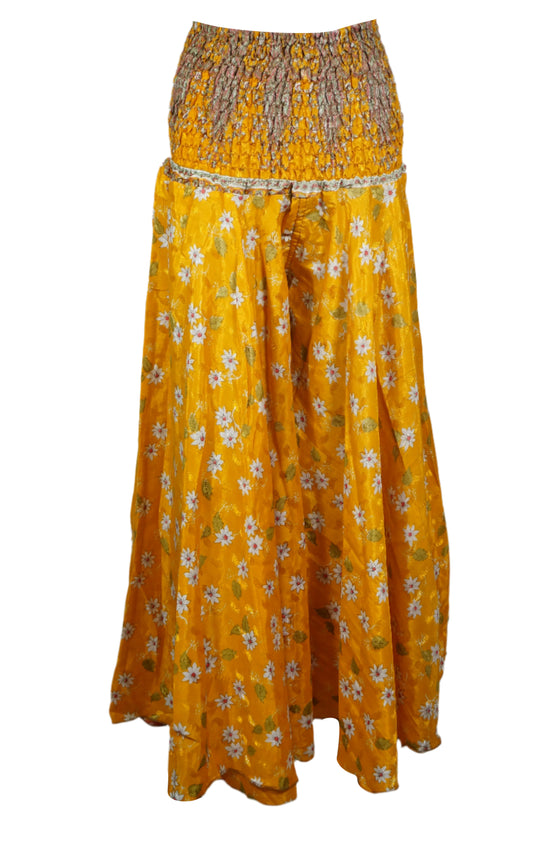 Bohemian Butterscotch Wide-Leg Pants – Handmade, Flowy & Effortlessly Elegant SM