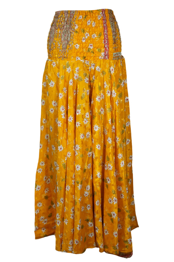 Bohemian Butterscotch Wide-Leg Pants – Handmade, Flowy & Effortlessly Elegant SM