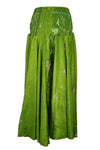 Boho Hippie Apple Green Floral Palazzo Pants – Breezy & Spring-Ready SM