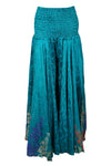 Bohemian Sea Blue Boho Floral Palazzo Pants – Effortless & Spring-Ready SM