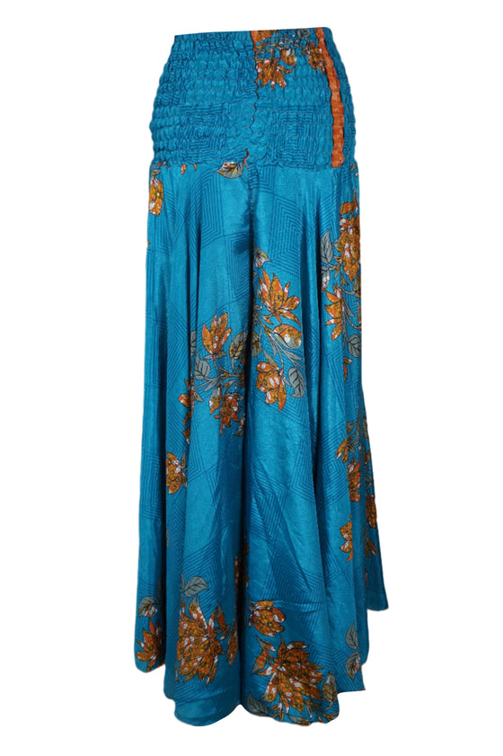 Royal Blue Boho Chic Palazzo Pants – Handmade, Flowy & Ultra-Comfortable SM