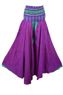  Bohemian Phlox Purple Wide-Leg Pants – Handmade, Flowy & Effortlessly Chic SM