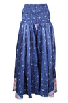 Cobalt Blue Boho Wide-Leg Pants – Handmade, Flowy & Flared Palazzo Style SM