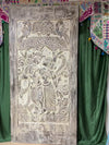 Radha Krishna Carved Wooden Door Custom Home Office Entryway Door Wall art 84