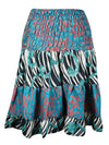 Womens Summer Skirt Dark Blue, Black  Beach Recycle Silk Skirts S/M