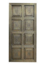 Vintage Carved Wood Sliding Barn Door Brass Claded Old Artistic Door 80x36