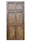 French Carved Wood Doors Vintage Farmhouse Bedroom Sliding Door 80x36