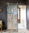 Vintage Carved Wooden Door Interior Rustic Sliding Barndoor 84x36