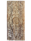 Hand Carved Vintage Door Lotus Mandala Carved Wall Art Closet Door 80