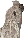 Antique India Architectural Corbels Bracket, Rustic Unique Birds, Carved Wood Wall Accents