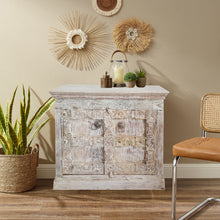  Antique White Cabinet Vanity Rustic Vintage Storage Chest 38