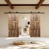 Hand Carved Sliding Barn Door Natures Harmony Door, 80