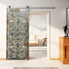 Nature Lotus Carved Double Doors King Headboard Vintage Sliding Barn Door 84