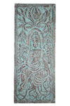 Seated Budha Sliding Barn Door Bluewash Buddha Custom Art 83X36