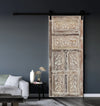 Carved Door Jasmine Whitewashed Interior Door Sliding Barn Door 80