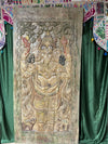 Vintage Wall Panel Door Ganesha Carved Wood Barn Door Accent Wall Decor 84