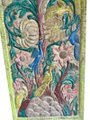 Tree of Life Carved Sliding Barn Door Colorful Vintage Wall Decor 84