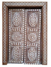 PRE ORDER Antique Indian Bone Inlay Door, Ornate Vintage Door with Frame 77x51