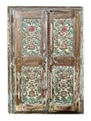 Antique Indian Jharokha window Carved Window Shutter Wall Decor 26x44