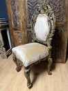 Antique French Carved Wood Chairs Pair of Vintage Chairs