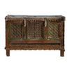 Antique Damchiya Carved Dowry Chest Vintage Accent Bar Table Console 52