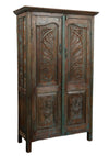 Antique Armoire Storage Cabinet Warm Earthy Vintage Country Armoire 67