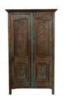 Antique Armoire Storage Cabinet Warm Earthy Vintage Country Armoire 67