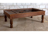 Antique Old Teak Window Coffee Table Rustic Modern Jharokha Table 55