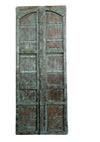 Antique Teak Doors from India Rustic Wood Blue Exterior Double Doors 81