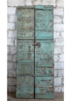 Antique Teak Doors from India Rustic Wood Blue Exterior Double Doors 81