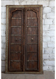  Antique Spanish Teak Double Door Exterior Barn Doors 81