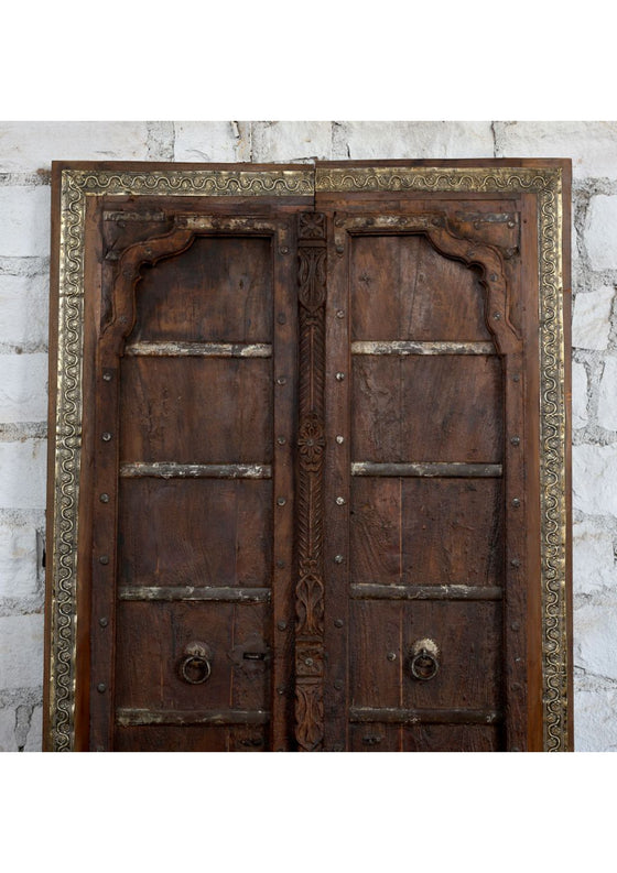 Antique Spanish Teak Double Door Exterior Barn Doors 81