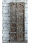 Antique Exterior Door Double Barn Doors Rustic Whitewash Wooden Patio Doors 82