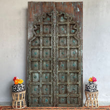  Vintage Rustic Blue Antique Doors Carved Wood Farmhouse Doors 81