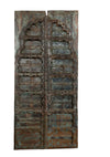 Antique Indo Spanish Door Scallop Arch Teak Exterior Double Doors 85