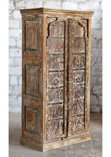  Antique Arch Doors Armoire Rustic Wardrobe Cabinet 71