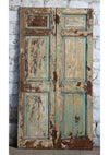 Vintage Carved Wood Double Doors Rustic Statement Sliding Barndoor 81x42