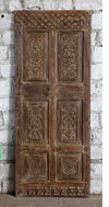 Antique Floral Carved Door Sliding Pantry Door Mexican Style Interior Door 80x32