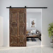  Antique Floral Carved Door Sliding Pantry Door Mexican Style Interior Door 80x32