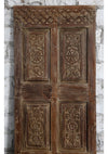 Antique Floral Carved Door Sliding Pantry Door Mexican Style Interior Door 80x32