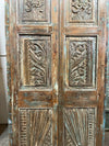 Antique Arched Carved Door Panel Closet Pantry Doors Wall Decor 80x32