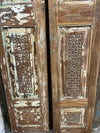 Vintage Carved Double Doors Rustic Wooden Sliding Barn Door 80x33