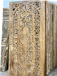  Vintage Floral Lattice Carved Sliding Door Wooden Closet Door Panels 80x36