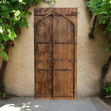  Huge Antique Door Gates Rustic Teak Exterior Arched Doors 108x45