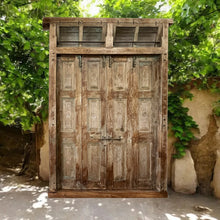  Antique Doors Carved Exterior Teak Veranda Double Hinged Door Original Hardware