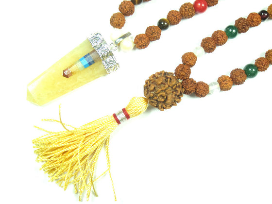 Healing Heart Chakra Mala Beads Handmade Reiki Yoga Mala