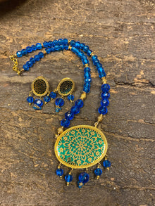  Holistic Pendant Necklace Set. Indian Style Traditional jewelry